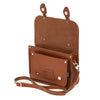 LEATHER MIDI SATCHEL CHESTNUT - Zatchels - glott.no