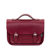 LEATHER MIDI SATCHEL OXBLOOD RED - Zatchels - glott.no
