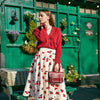 LEATHER MIDI SATCHEL OXBLOOD RED - Zatchels - glott.no