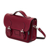 LEATHER MIDI SATCHEL OXBLOOD RED - Zatchels - glott.no