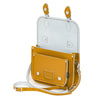 LEATHER MIDI SATCHEL YELLOW OCHRE - Zatchels - glott.no