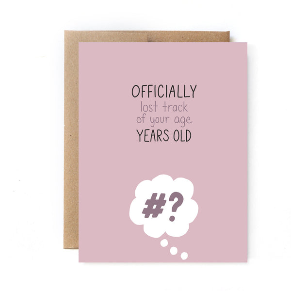 Lost Track Birthday Kort - Unblushing - glott.no