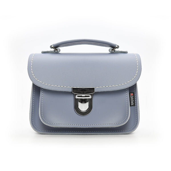 LUNA HANDMADE LEATHER BAG LILAC GREY - Zatchels - glott.no