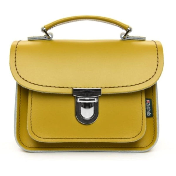LUNA HANDMADE LEATHER BAG YELLOW OCHRE - Zatchels - glott.no
