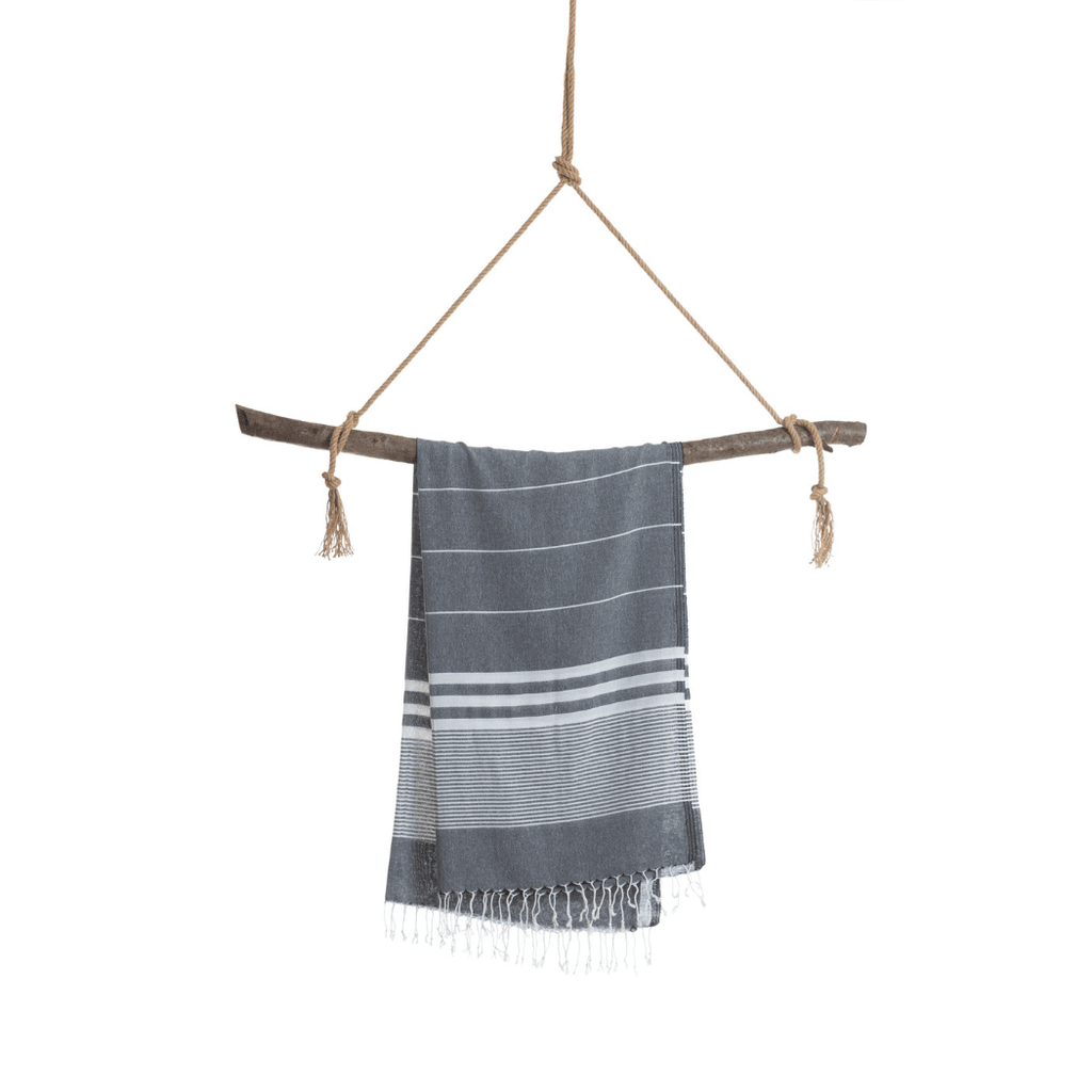 Malibu Hammam Towel with gift box, Black - Towel to Go - glott.no