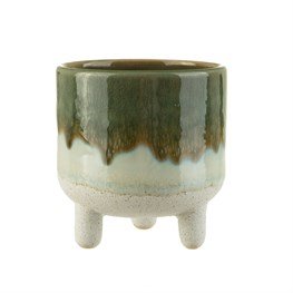 Mojave Glaze Green Planter - Sass & Belle - glott.no