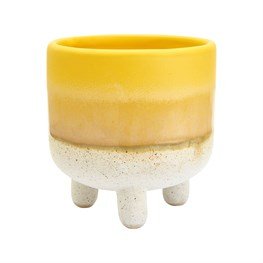 Mojave Glaze Yellow Planter - Sass & Belle - glott.no