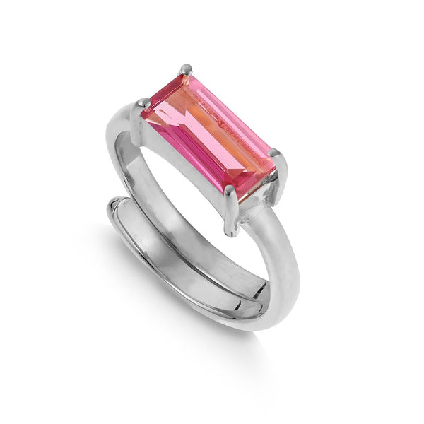 Nirvana Large Pink Quartz Ring - SVP - glott.no