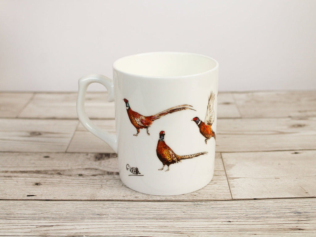 Pheasants Bone China Mug - Gemma Keith - glott.no