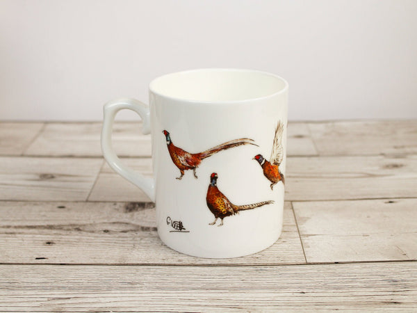 Pheasants Bone China Mug - Gemma Keith - glott.no
