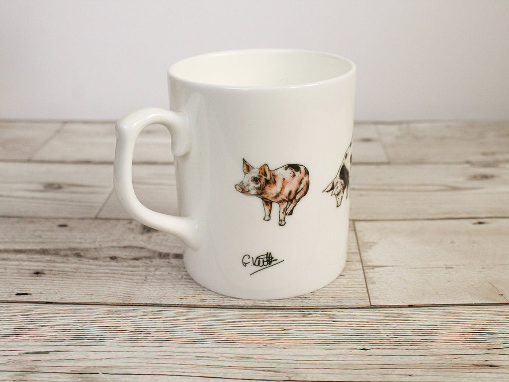 Piglets Bone China Mug - Gemma Keith - glott.no