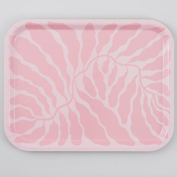 Pink Leaves Rectangle - Linnea Andersson - glott.no
