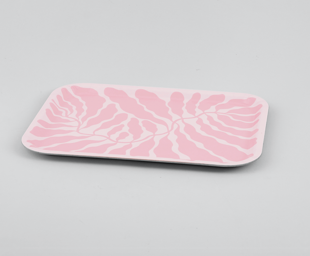 Pink Leaves Rectangle - Linnea Andersson - glott.no