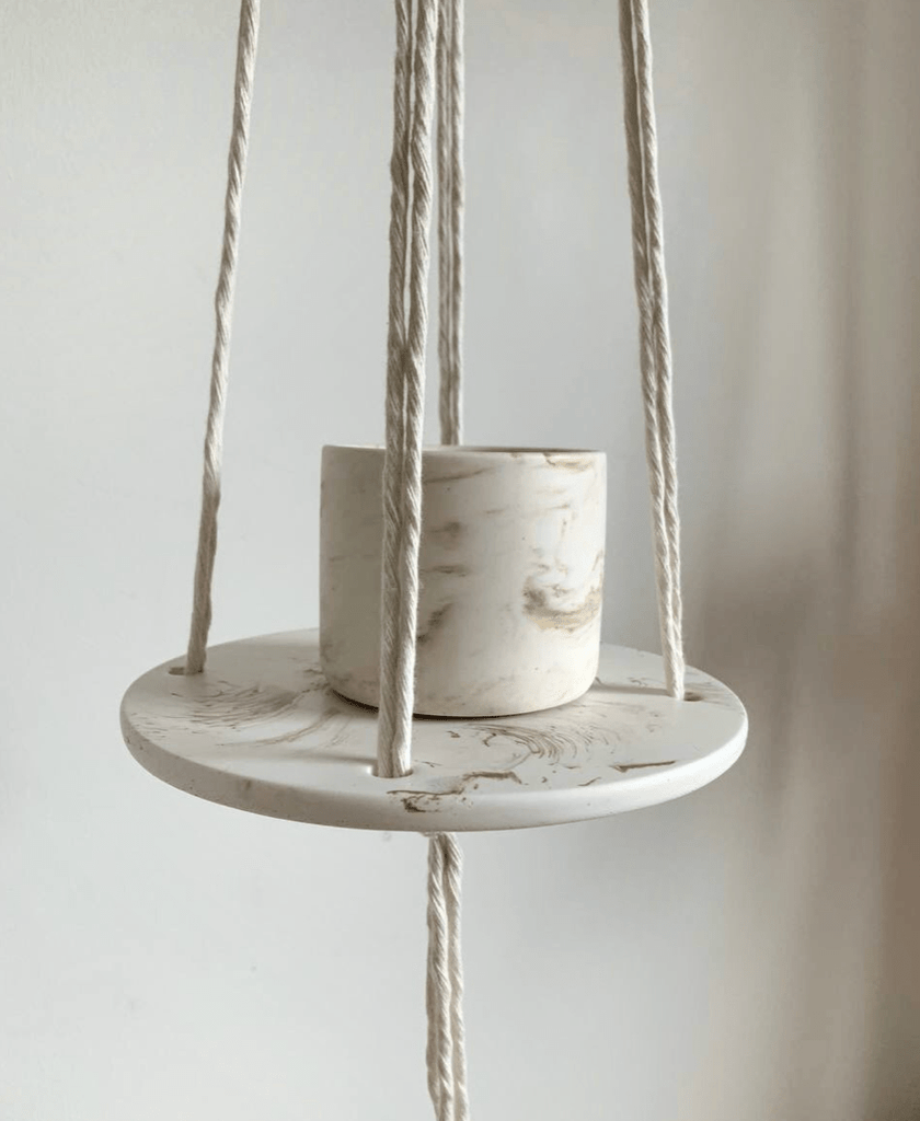 Plant Hanger - Gull & Hvit - Pois Adoro - glott.no