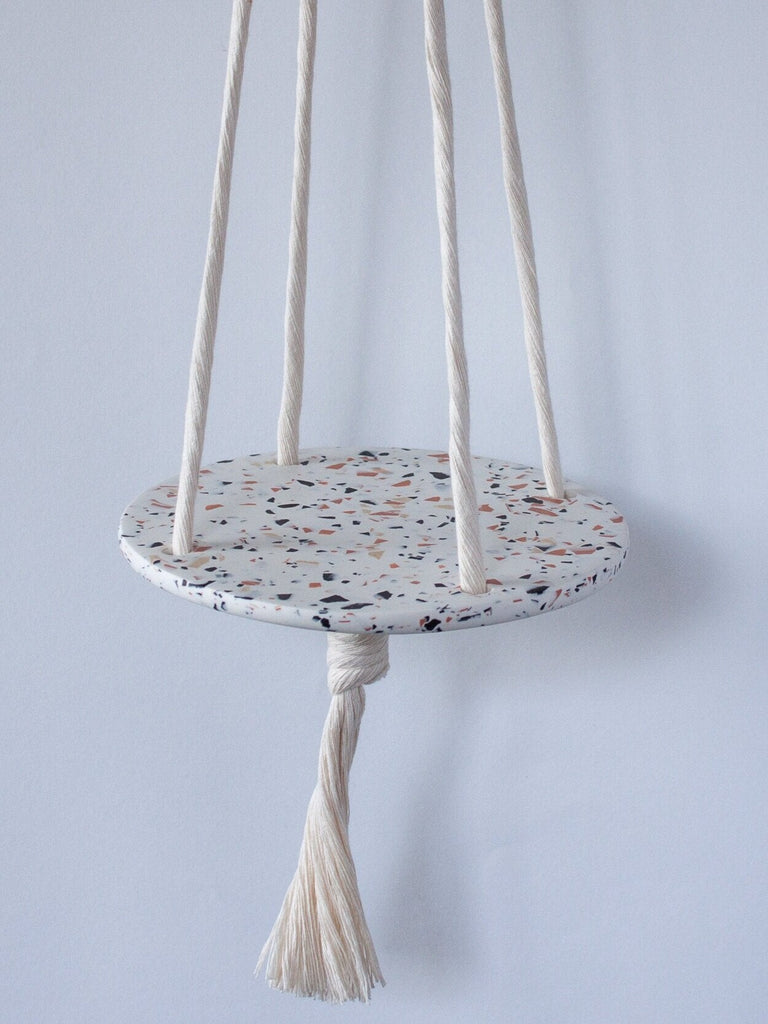 Plant Hanger - Terrazzo Blå & Beige - Pois Adoro - glott.no
