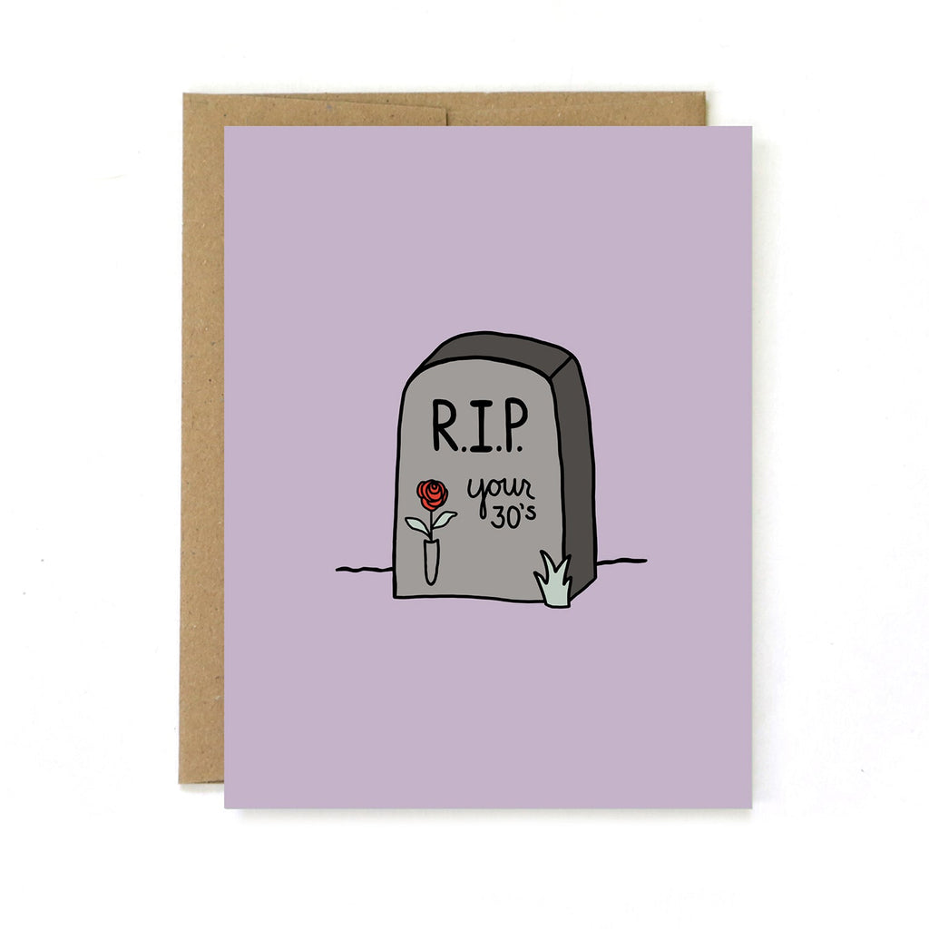 RIP 30s Birthday Card - Unblushing - glott.no