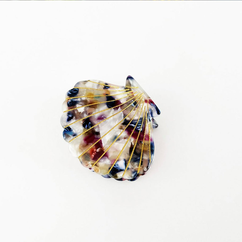 Shell Hair Clip Multicolour - by Vivi - glott.no