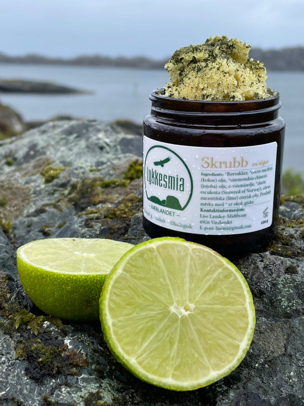 Skrubb med lime og tare - Lykkesmia - glott.no