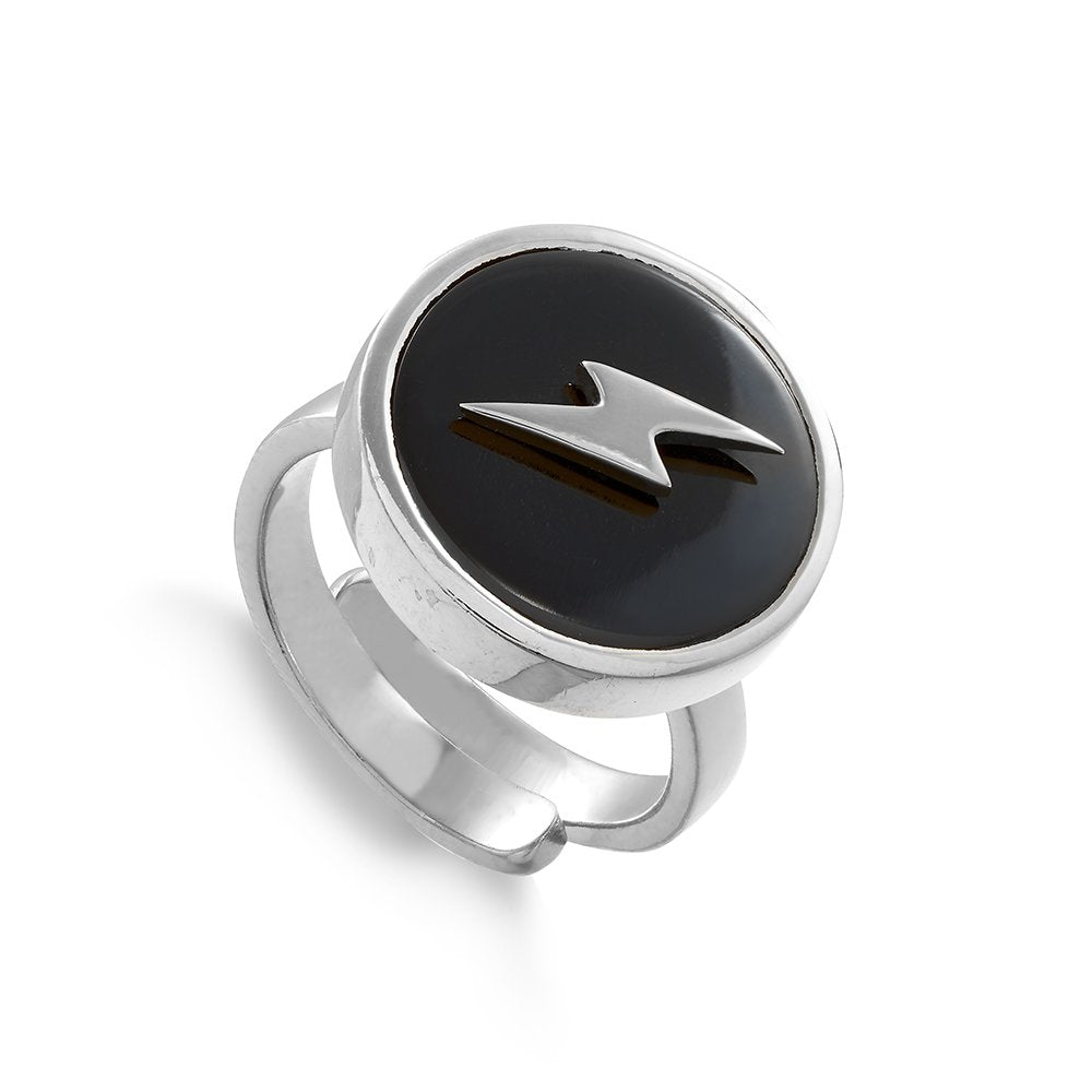 Stellar Lightning Black Quartz Ring - SVP - glott.no