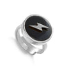Stellar Lightning Black Quartz Ring - SVP - glott.no