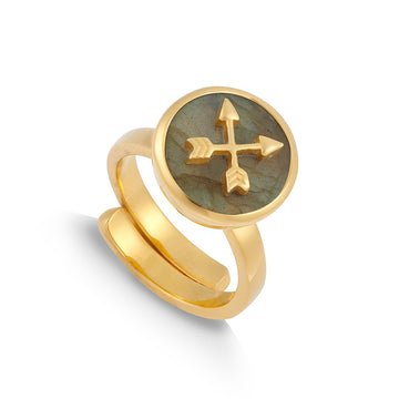 Stellar Midi Arrow Labradorite Ring - SVP - glott.no