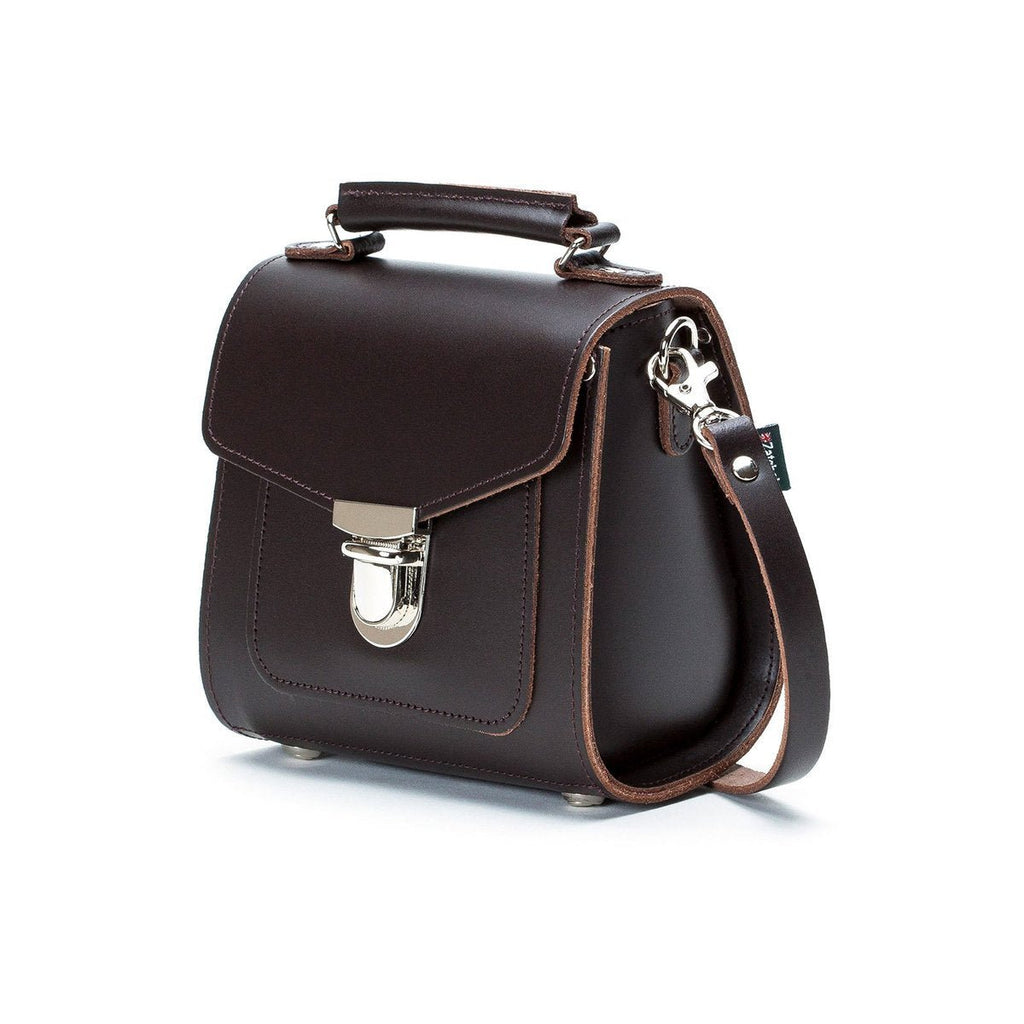 SUGARCUBE HANDBAG DARK BROWN PLUS - Zatchels - glott.no