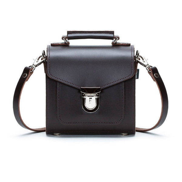 SUGARCUBE HANDBAG DARK BROWN PLUS - Zatchels - glott.no