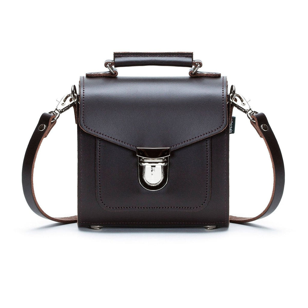 SUGARCUBE HANDBAG DARK BROWN PLUS - Zatchels - glott.no