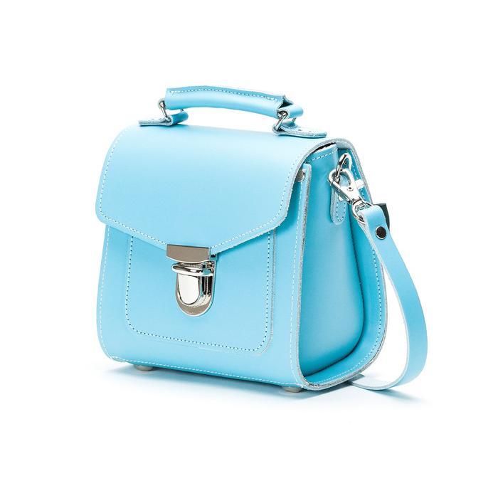 SUGARCUBE HANDBAG PASTEL BABY BLUE SMALL - Zatchels - glott.no