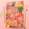 'Tropicana' in Red A5 Notebook - Elvira Designs - glott.no