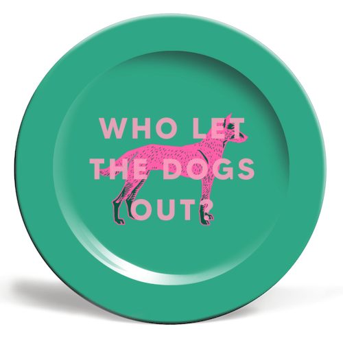 Who let the dogs out? - Plate - Art Wow - glott.no